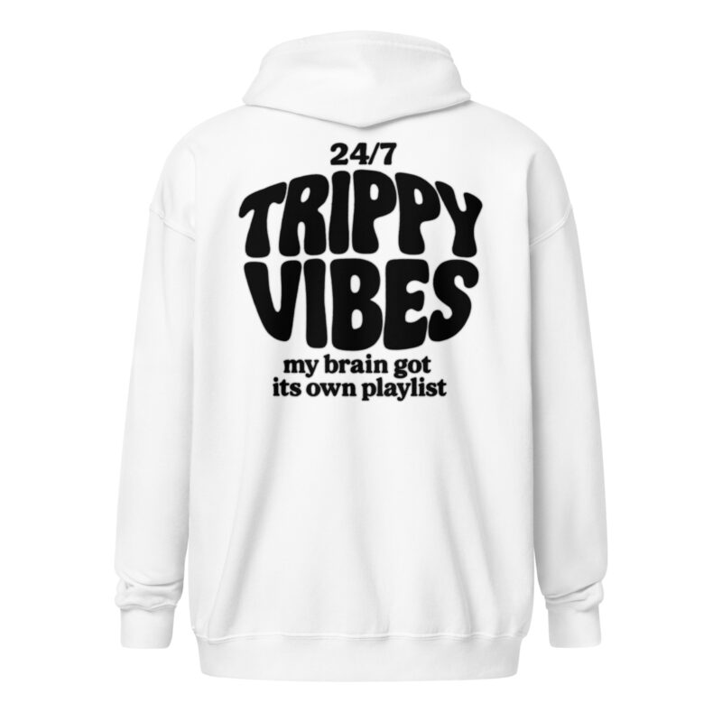 Trippy Vibes – My Brain Got Its Own Playlist Unisex Heavy-Blend Zip Hoodie – Jacken – klamottn.de