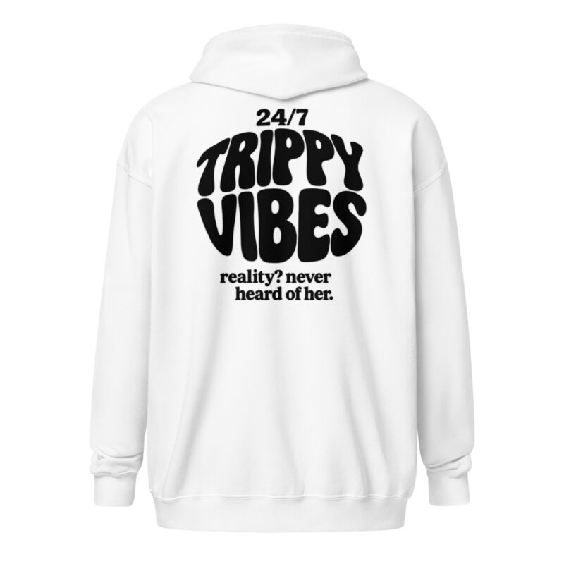 Trippy Vibes – Reality? Never heard of her Unisex Heavy-Blend Zip Hoodie – Jacken – klamottn.de