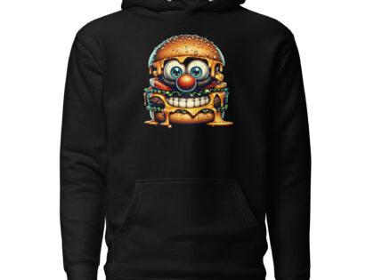 Cheeseburger Clown Unisex-Kapuzenpullover – Hoodies – klamottn.de Cheeseburger Clown Unisex-Kapuzenpullover – Hoodies – klamottn.de