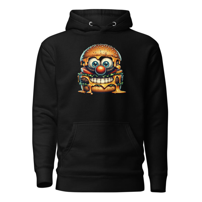Cheeseburger Clown Unisex-Kapuzenpullover – Hoodies – klamottn.de