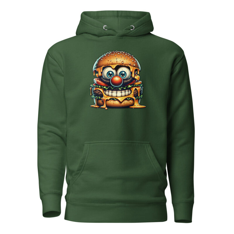 Cheeseburger Clown Unisex-Kapuzenpullover – Hoodies – klamottn.de