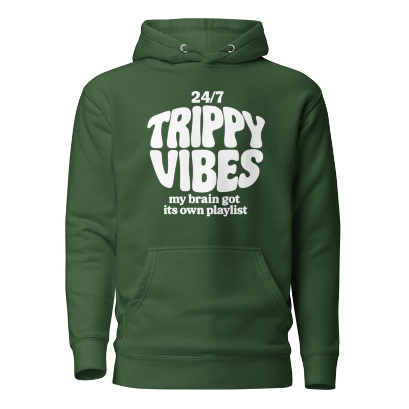 Trippy Vibes – My Brain Got Its Own Playlist Unisex-Kapuzenpullover – Hoodies – klamottn.de