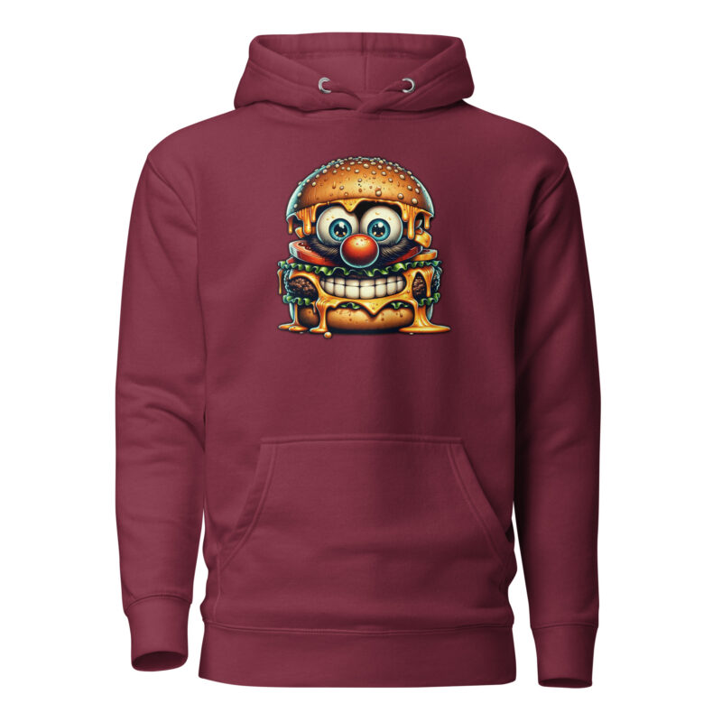 Cheeseburger Clown Unisex-Kapuzenpullover – Hoodies – klamottn.de