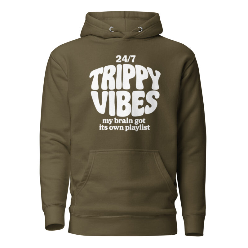 Trippy Vibes – My Brain Got Its Own Playlist Unisex-Kapuzenpullover – Hoodies – klamottn.de