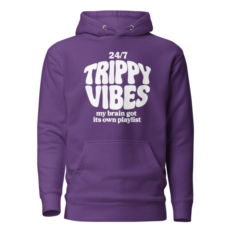 Trippy Vibes – My Brain Got Its Own Playlist Unisex-Kapuzenpullover – Hoodies – klamottn.de