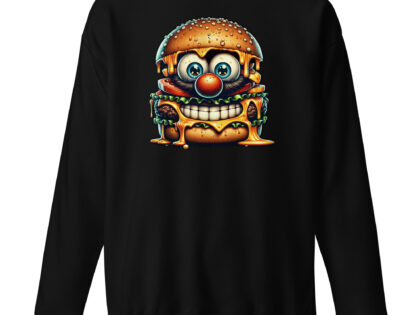 Cheeseburger Clown Unisex-Premium-Pullover – Sweatshirts – klamottn.de Cheeseburger Clown Unisex-Premium-Pullover – Sweatshirts – klamottn.de