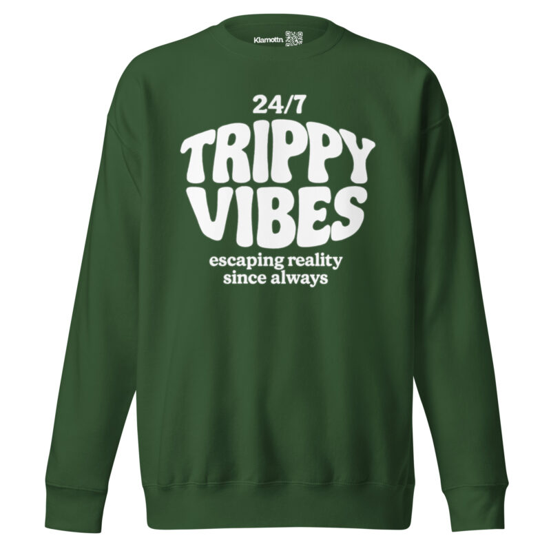 Trippy Vibes – Escaping reality since always Unisex-Premium-Pullover – Sweatshirts – klamottn.de