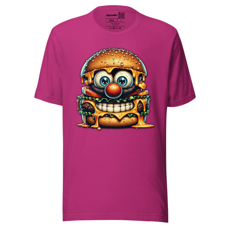 Cheeseburger Clown Unisex-T-Shirt – T-Shirts – klamottn.de