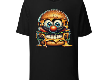 Cheeseburger Clown Unisex-T-Shirt – T-Shirts – klamottn.de Cheeseburger Clown Unisex-T-Shirt – T-Shirts – klamottn.de