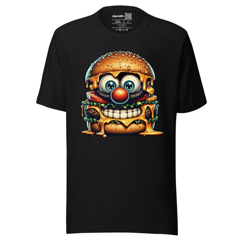 Cheeseburger Clown Unisex-T-Shirt – T-Shirts – klamottn.de