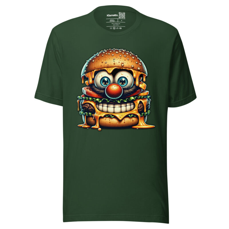 Cheeseburger Clown Unisex-T-Shirt – T-Shirts – klamottn.de
