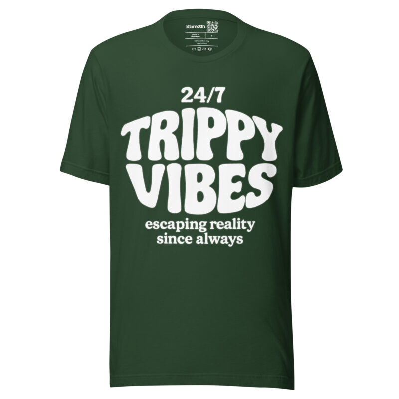 Trippy Vibes – Escaping reality since always Unisex-T-Shirt – T-Shirts – klamottn.de