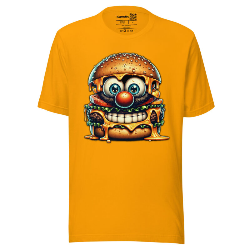 Cheeseburger Clown Unisex-T-Shirt – T-Shirts – klamottn.de