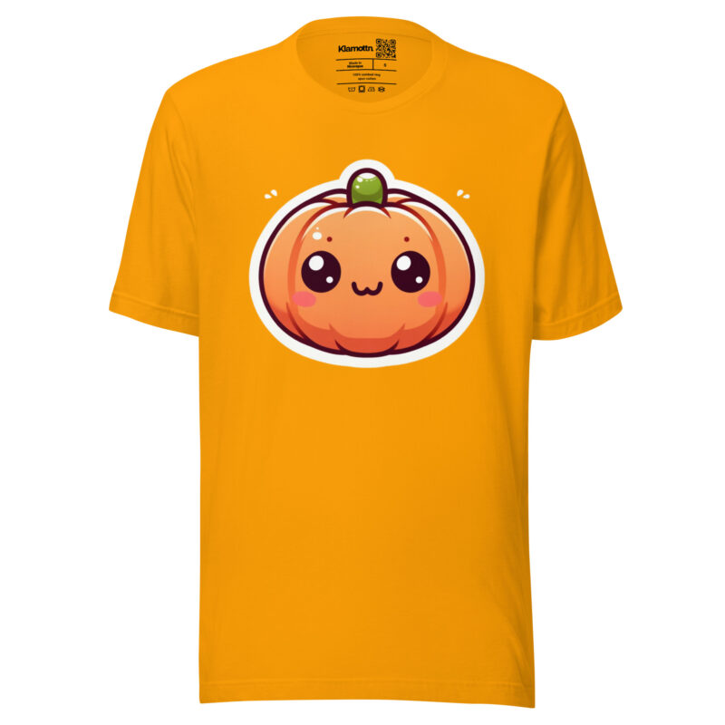Kawaii Kürbis Unisex-T-Shirt – T-Shirts – klamottn.de
