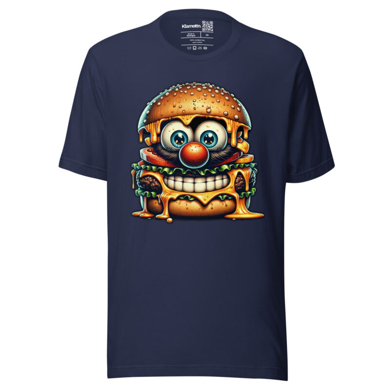 Cheeseburger Clown Unisex-T-Shirt – T-Shirts – klamottn.de