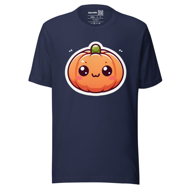Kawaii Kürbis Unisex-T-Shirt – T-Shirts – klamottn.de