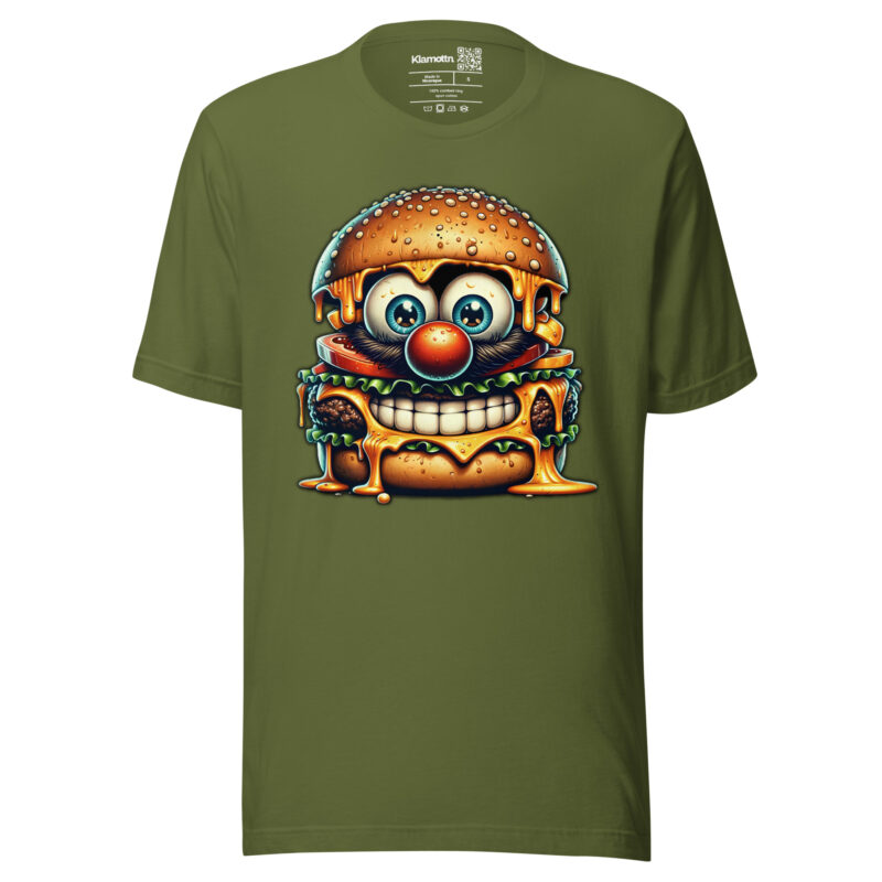 Cheeseburger Clown Unisex-T-Shirt – T-Shirts – klamottn.de