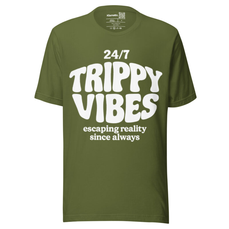 Trippy Vibes – Escaping reality since always Unisex-T-Shirt – T-Shirts – klamottn.de