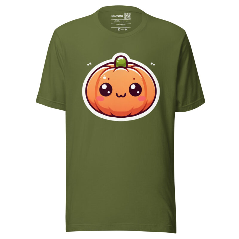 Kawaii Kürbis Unisex-T-Shirt – T-Shirts – klamottn.de
