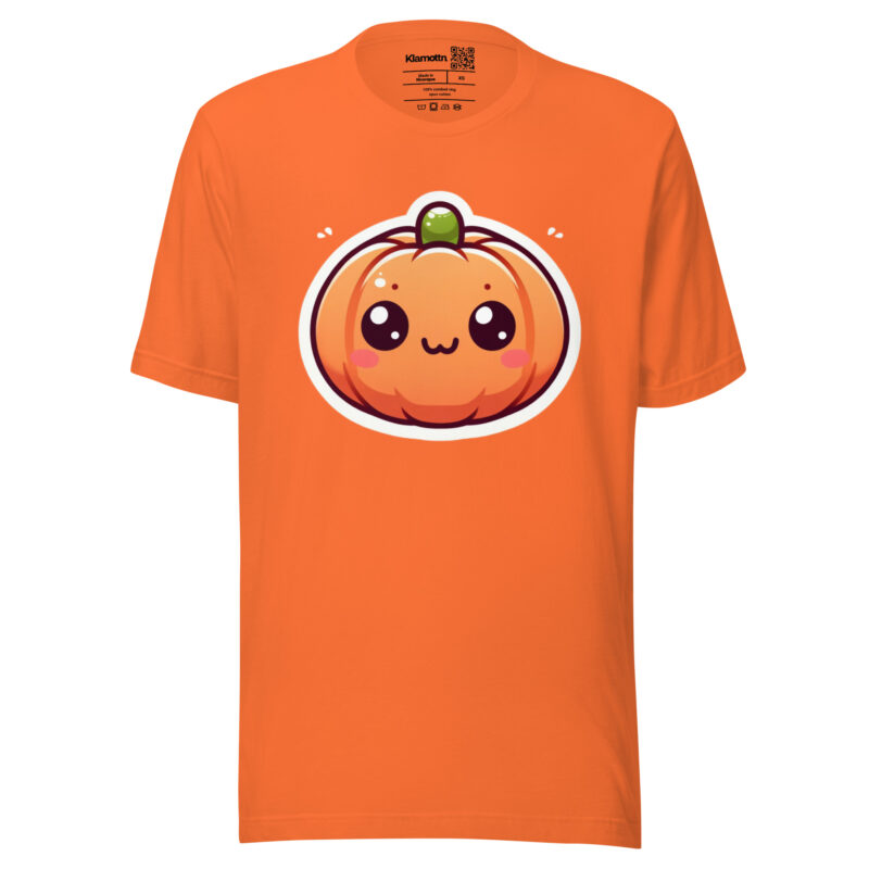 Kawaii Kürbis Unisex-T-Shirt – T-Shirts – klamottn.de