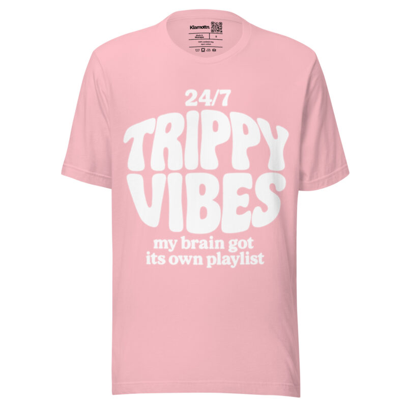 Trippy Vibes – My Brain Got Its Own Playlist Unisex-T-Shirt – T-Shirts – klamottn.de