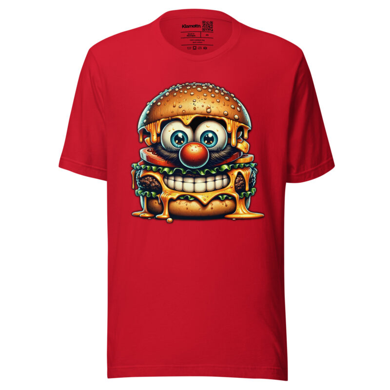 Cheeseburger Clown Unisex-T-Shirt – T-Shirts – klamottn.de