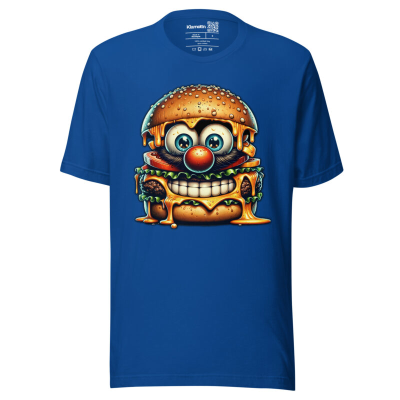 Cheeseburger Clown Unisex-T-Shirt – T-Shirts – klamottn.de
