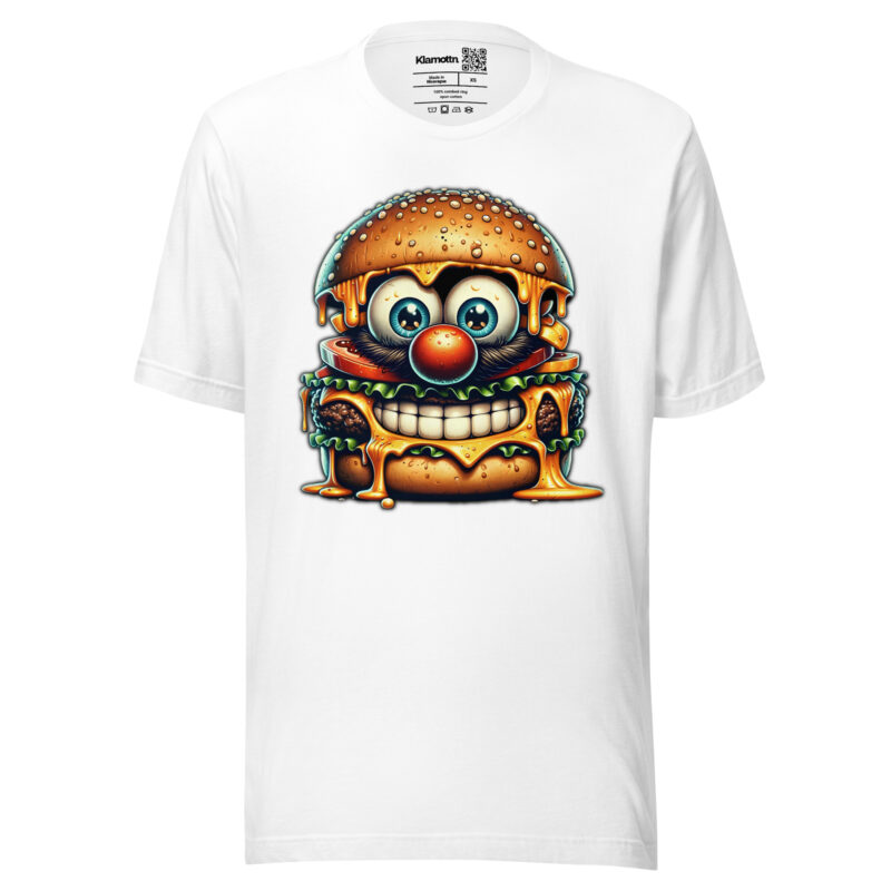 Cheeseburger Clown Unisex-T-Shirt – T-Shirts – klamottn.de