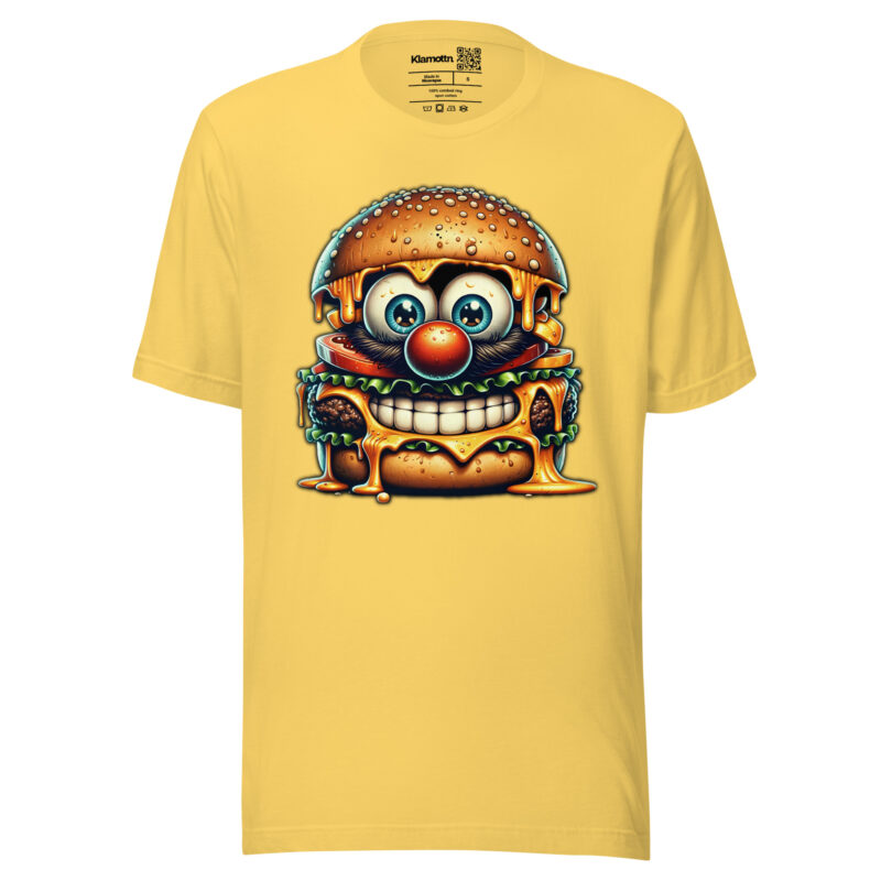 Cheeseburger Clown Unisex-T-Shirt – T-Shirts – klamottn.de