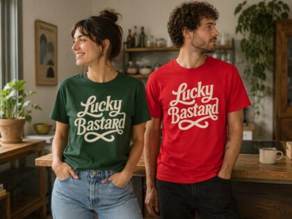 Lucky Bastard Unisex-T-Shirt – T-Shirts – Klamottn™