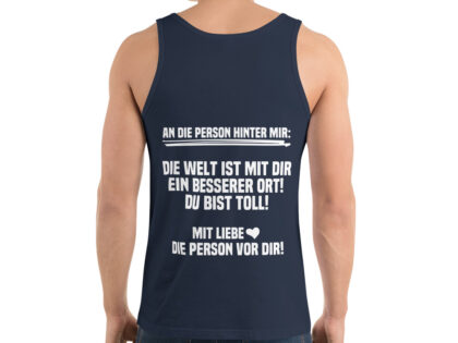 An die Person hinter mir Unisex-Tank-Top – Tank Tops – klamottn.de An die Person hinter mir Unisex-Tank-Top – Tank Tops – klamottn.de