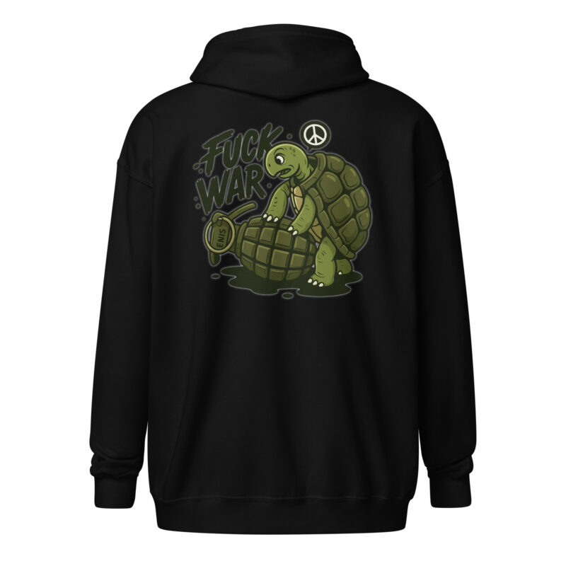 Fuck War Unisex Heavy-Blend Zip Hoodie – Jacken – klamottn.de