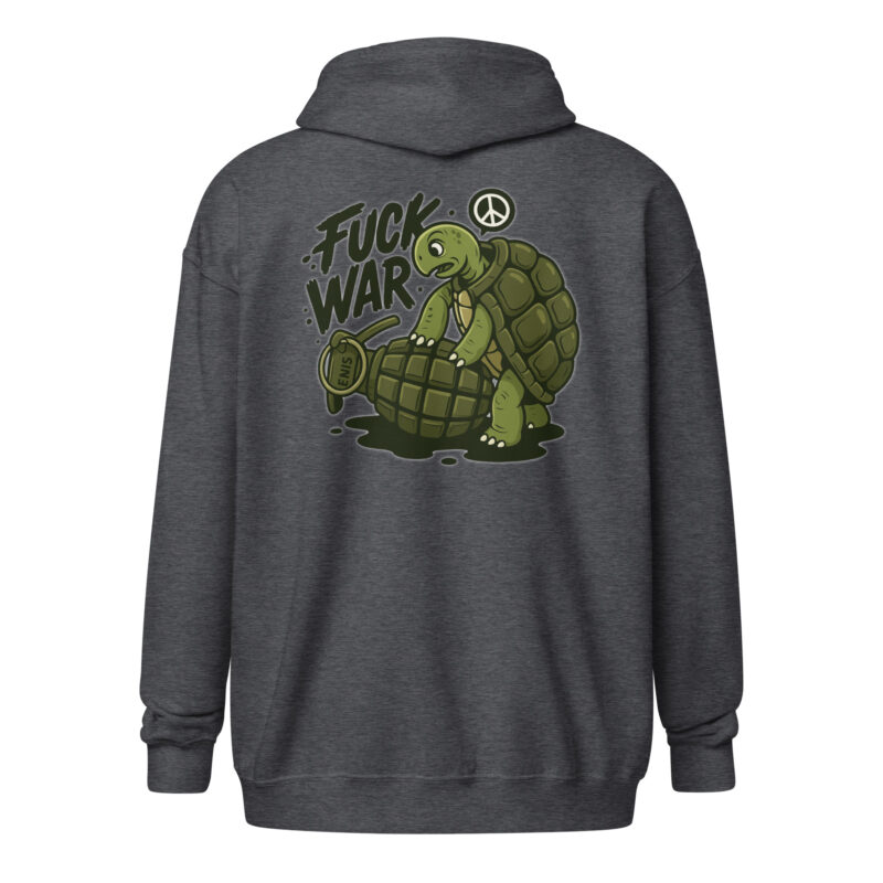Fuck War Unisex Heavy-Blend Zip Hoodie – Jacken – klamottn.de