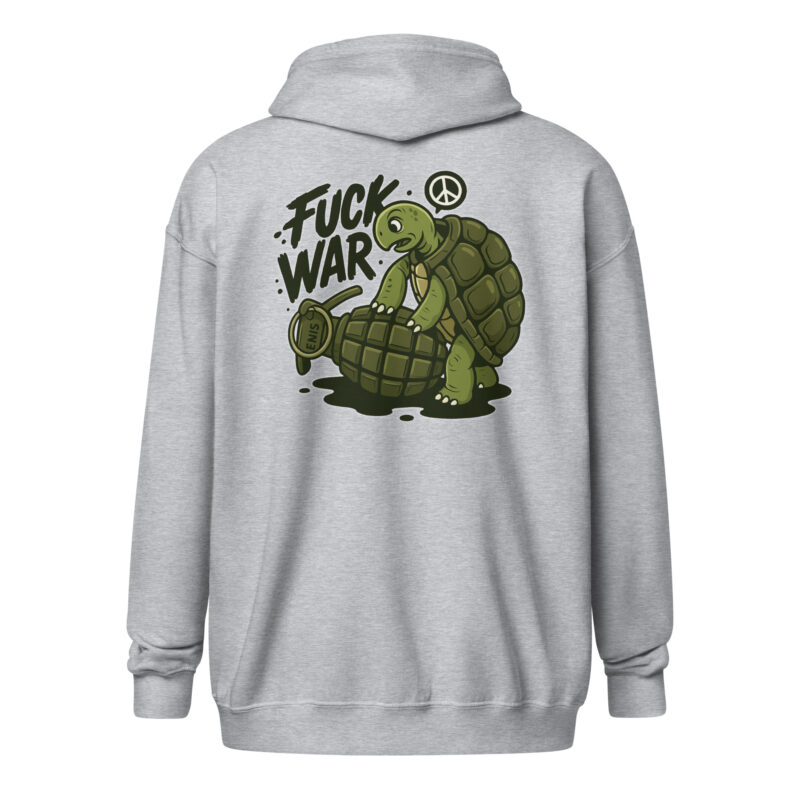 Fuck War Unisex Heavy-Blend Zip Hoodie – Jacken – klamottn.de