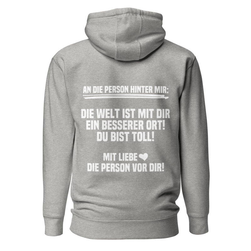 An die Person hinter mir Unisex-Hoodie – Hoodies – klamottn.de