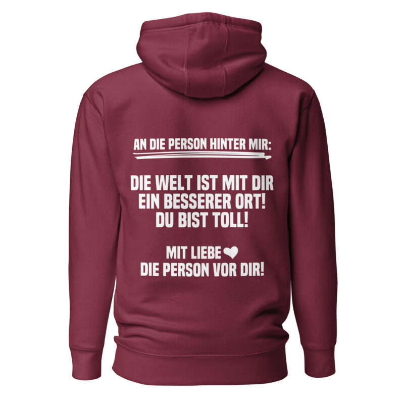 An die Person hinter mir Unisex-Hoodie – Hoodies – klamottn.de