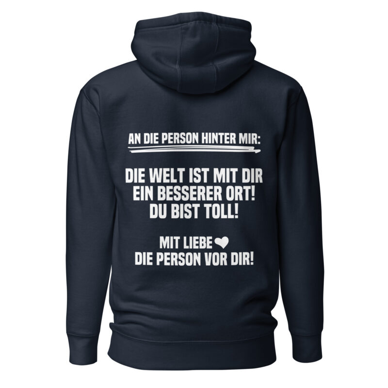 An die Person hinter mir Unisex-Hoodie – Hoodies – klamottn.de