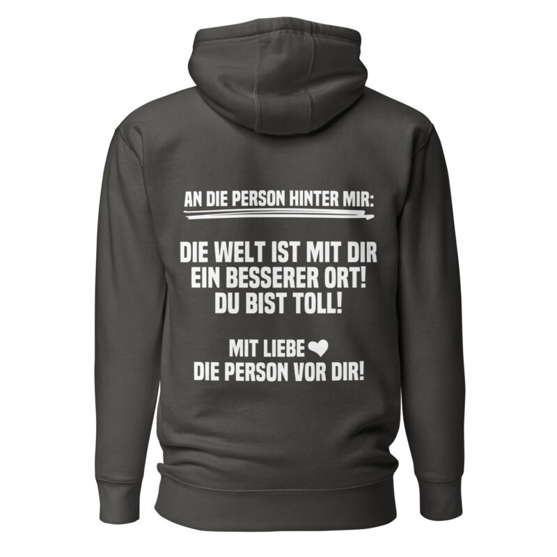 An die Person hinter mir Unisex-Hoodie – Hoodies – klamottn.de