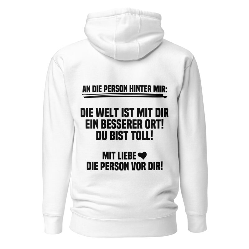 An die Person hinter mir Unisex-Hoodie – Hoodies – klamottn.de