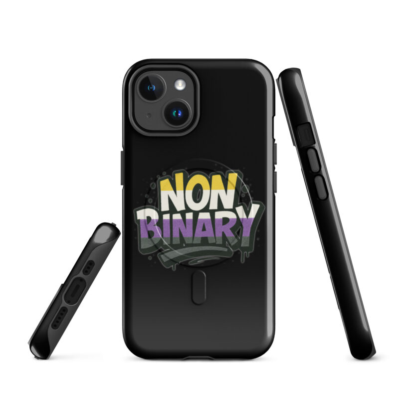 Nonbinary Pride Graffiti Hardcase iPhone®-Hülle mit MagSafe® – Accessoires – klamottn.de