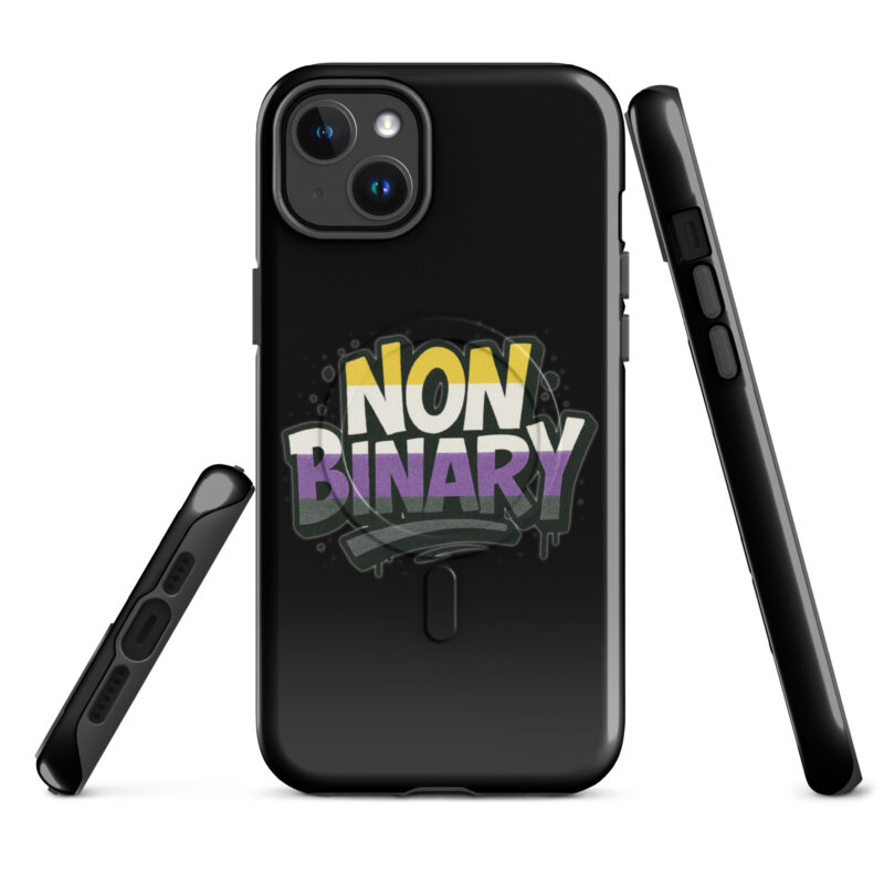 Nonbinary Pride Graffiti Hardcase iPhone®-Hülle mit MagSafe® – Accessoires – klamottn.de