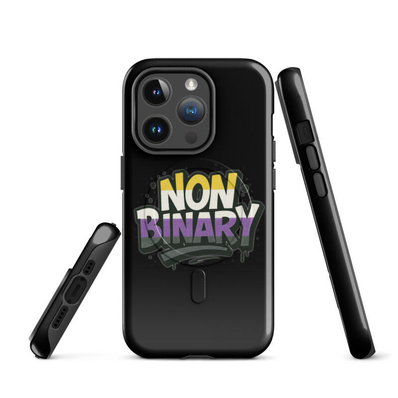 Nonbinary Pride Graffiti Hardcase iPhone®-Hülle mit MagSafe® – Accessoires – klamottn.de