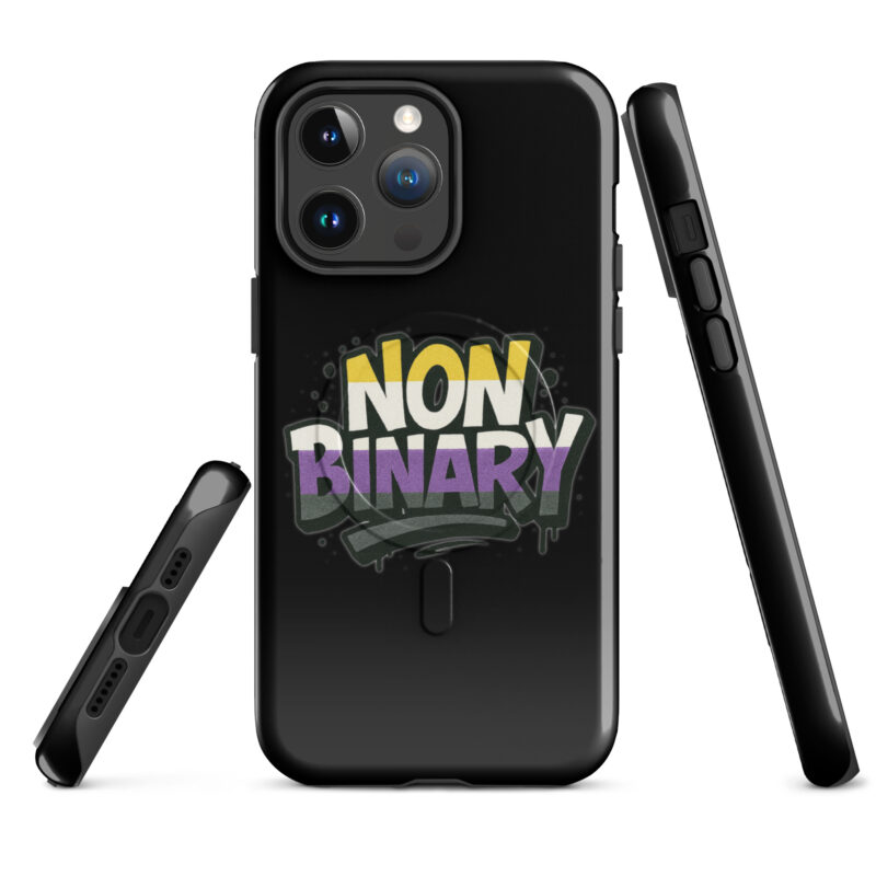 Nonbinary Pride Graffiti Hardcase iPhone®-Hülle mit MagSafe® – Accessoires – klamottn.de