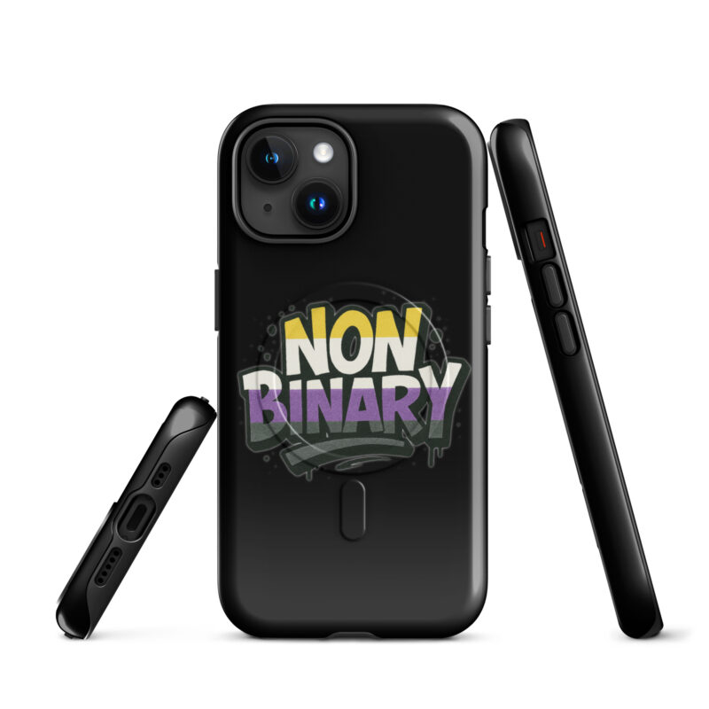 Nonbinary Pride Graffiti Hardcase iPhone®-Hülle mit MagSafe® – Accessoires – klamottn.de