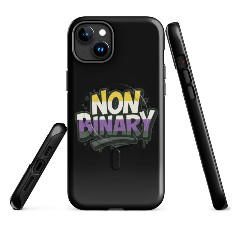 Nonbinary Pride Graffiti Hardcase iPhone®-Hülle mit MagSafe® – Accessoires – klamottn.de