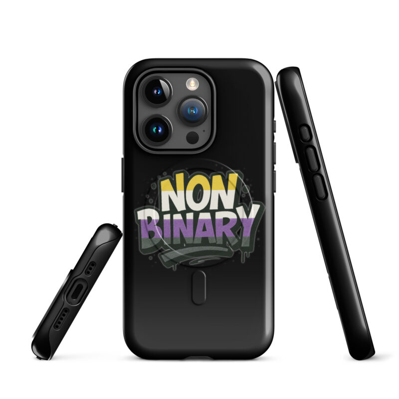 Nonbinary Pride Graffiti Hardcase iPhone®-Hülle mit MagSafe® – Accessoires – klamottn.de