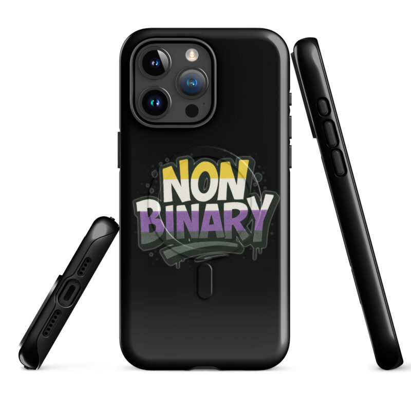Nonbinary Pride Graffiti Hardcase iPhone®-Hülle mit MagSafe® – Accessoires – klamottn.de