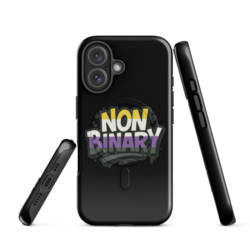 Nonbinary Pride Graffiti Hardcase iPhone®-Hülle mit MagSafe® – Accessoires – klamottn.de