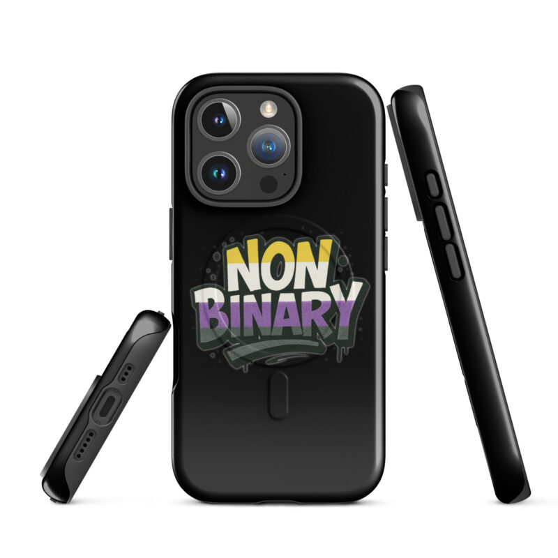Nonbinary Pride Graffiti Hardcase iPhone®-Hülle mit MagSafe® – Accessoires – klamottn.de