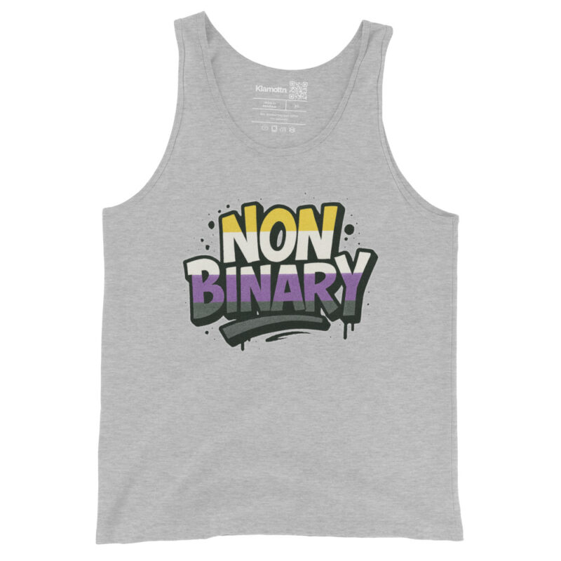 Nonbinary Pride Graffiti Unisex-Tank-Top – Tank Tops – klamottn.de